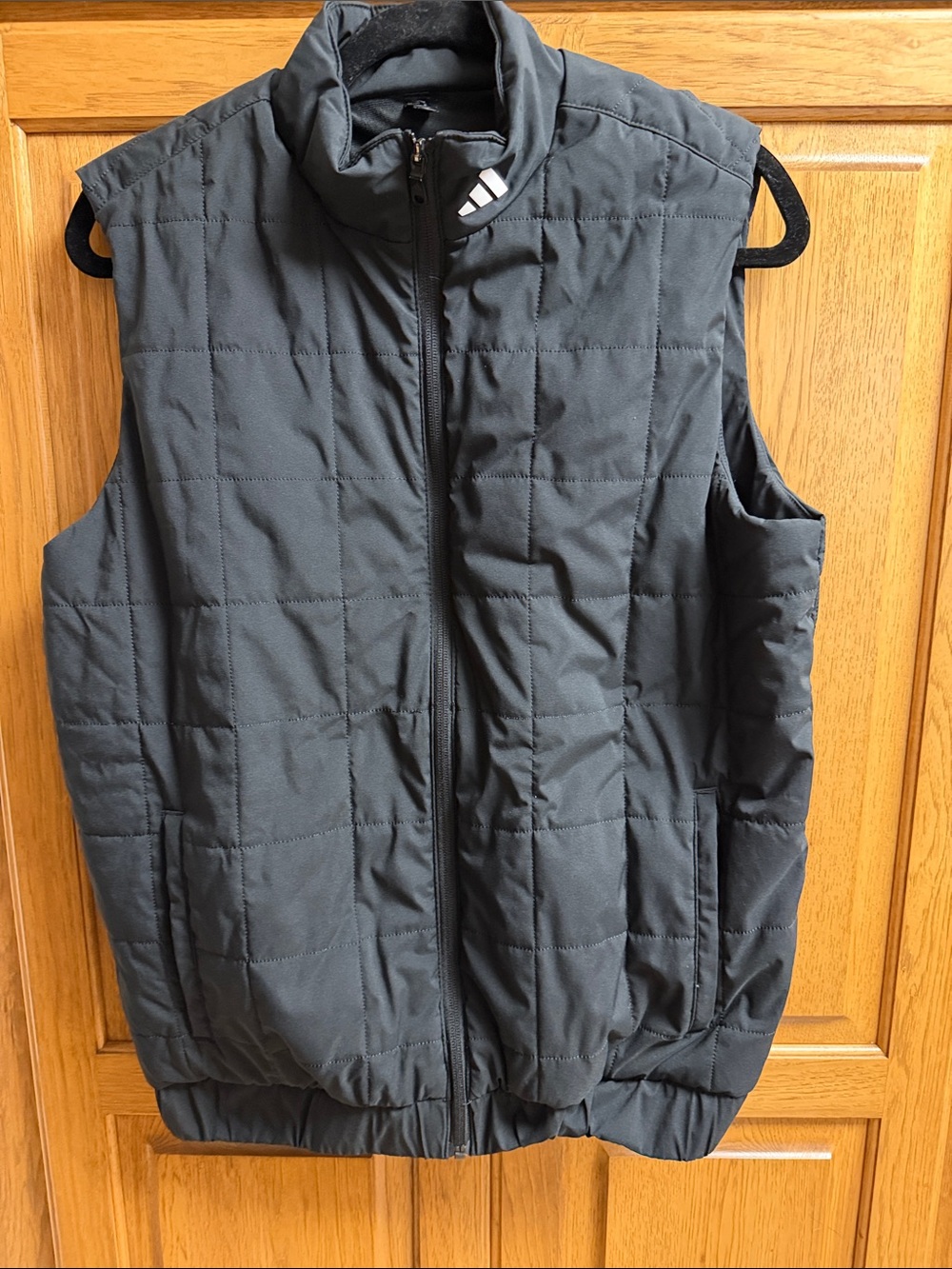 Adidas Men's Quilted Puffer Vest Black Size Medium